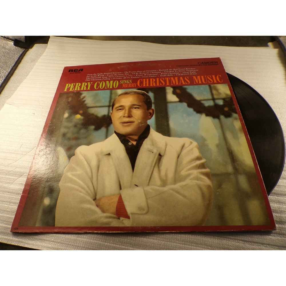 Perry Como Sings Merry Christmas Music Vinyl LP RCA Camden CAS-660 Record